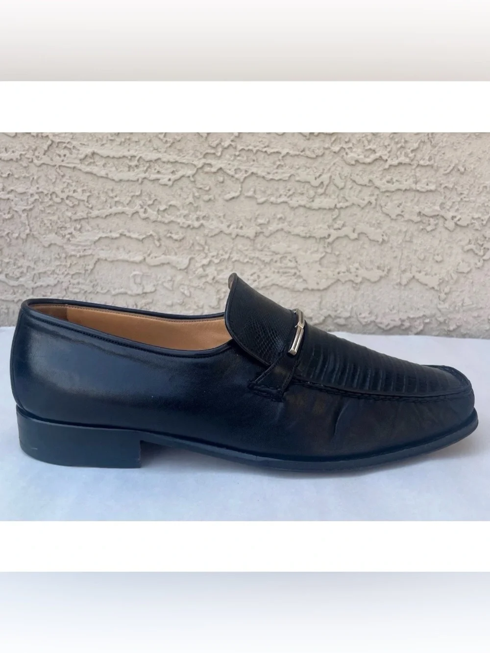 Bally of Switzerland Alligator Mens 9.5 D Moc Penny Slip On Loafers Shoes VTG
